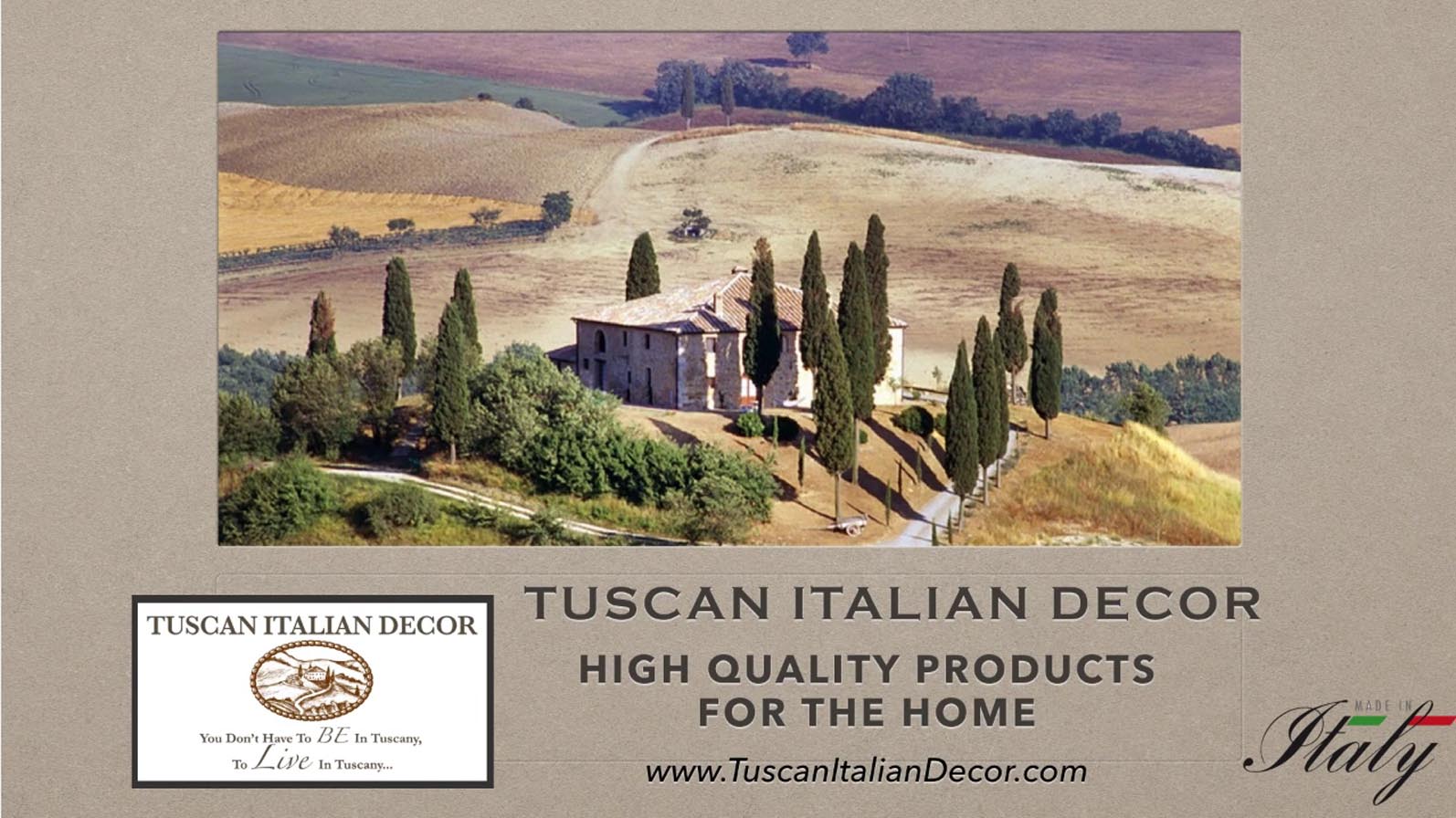 Tuscan Italian Decor